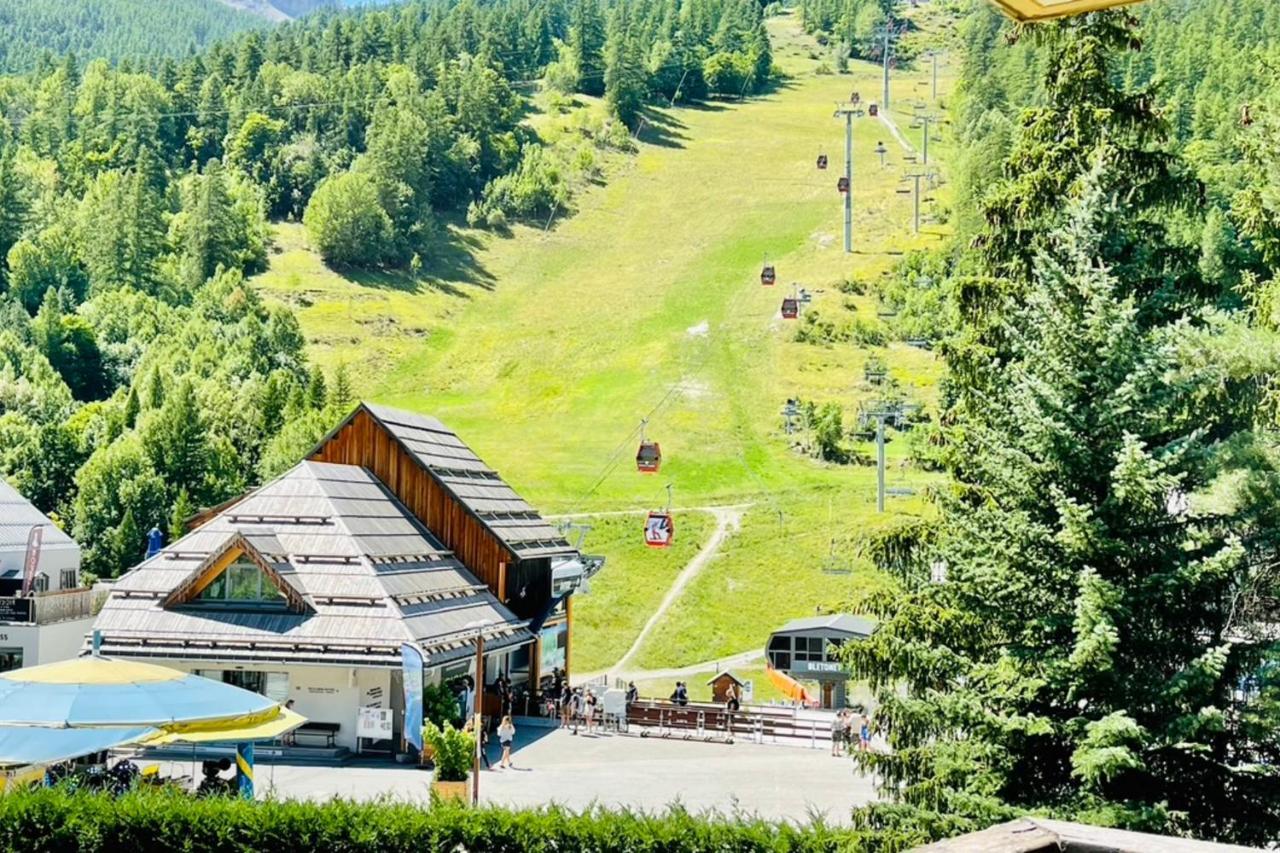 Serre-Chevalierstudio Terrace Next To Ski Slopes Saint-Chaffrey Exterior foto